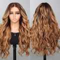 13x4 Honey Blonde Highlight Glusless Wig