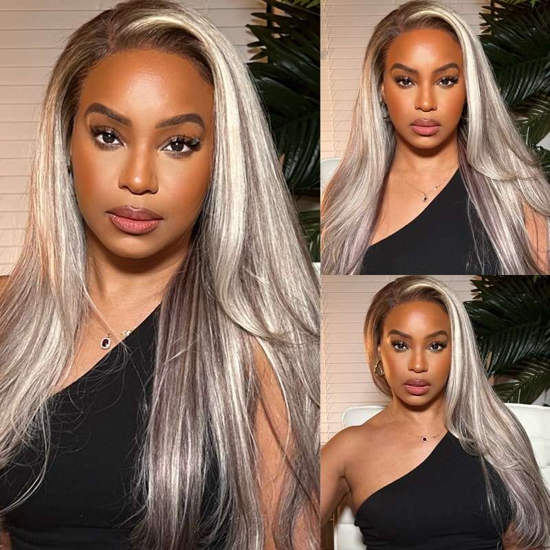 13x4  Lace Frontal Wig - P18/613 Ombre Highlight