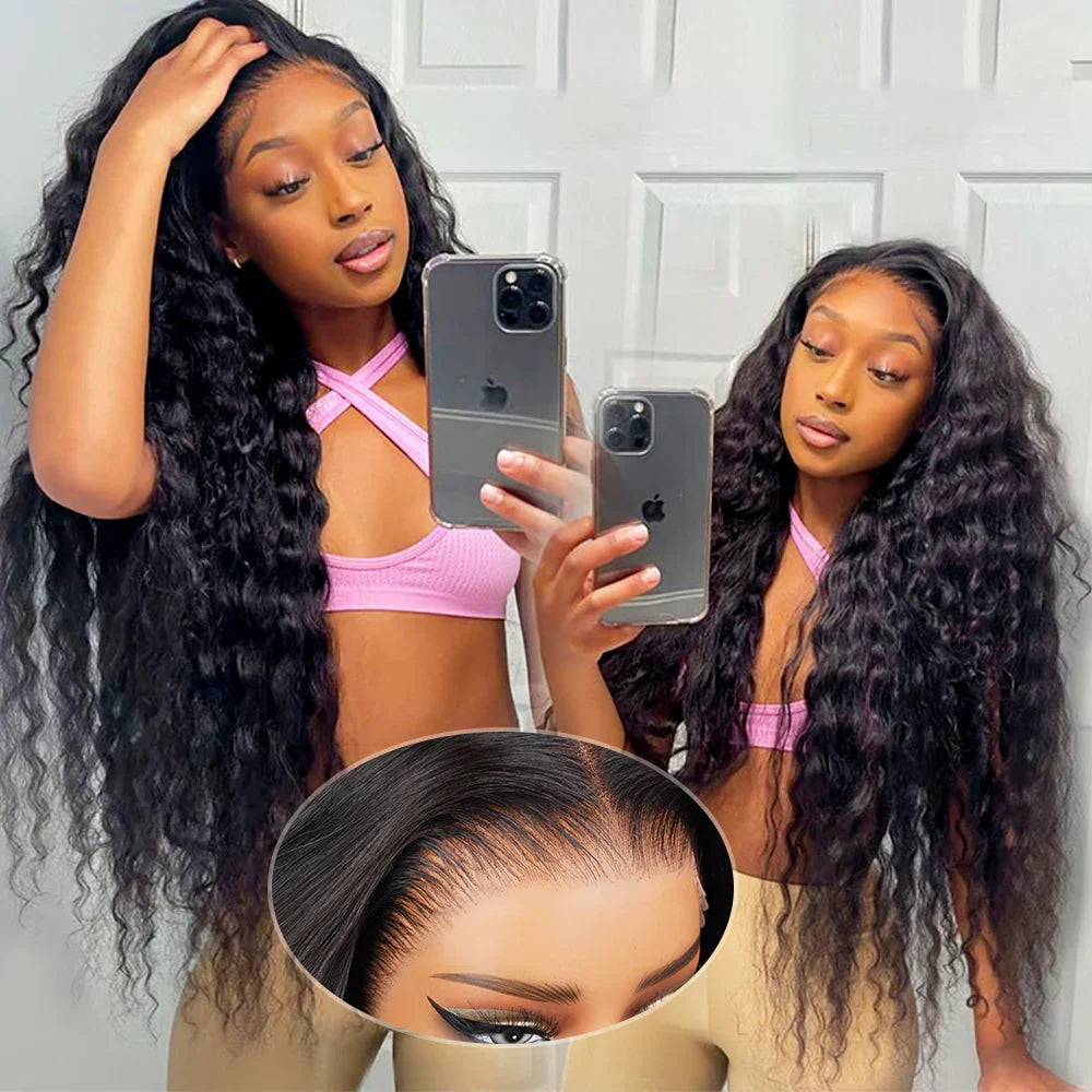 6x5 Pre-cut Glueless Wig - Deep Wave